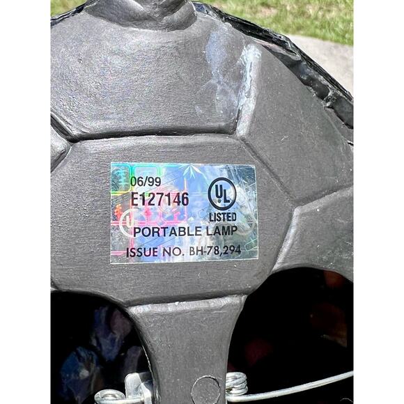 Tiffany Style Multicolored Leaded Stained Glass Tortoise/Turtle Lamp/Light - Picture 7 of 9